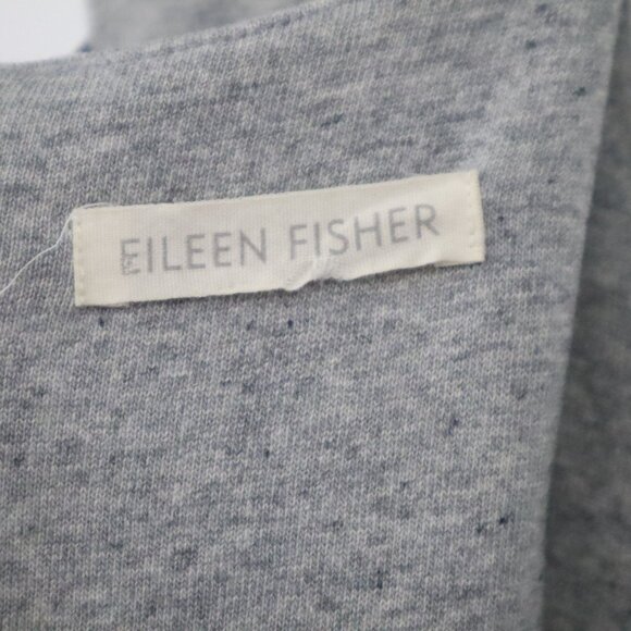 Eileen Fisher Organic Cotton Jumpsuit Women S Gray Quiet Luxury Sustainable Boho - Picture 2 of 15